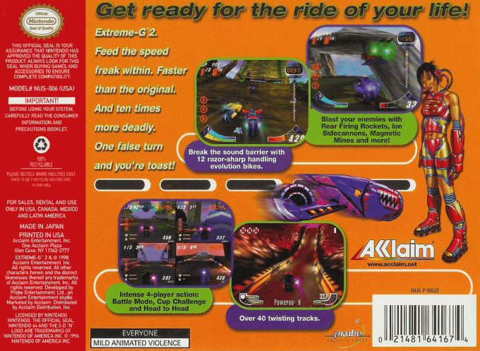 Extreme-G XG2 — Box back