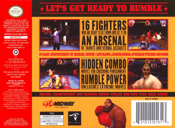 Ready 2 Rumble Boxing — Box back
