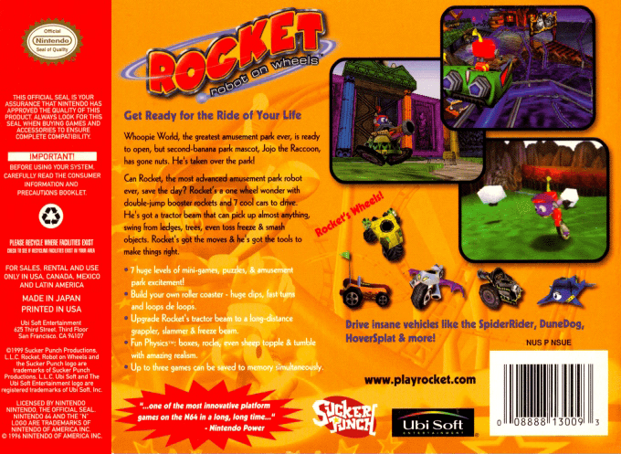 Rocket : Robot On Wheels — Box back