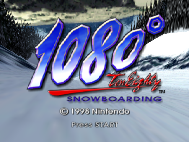 1080 TenEighty Snowboarding — Title screen