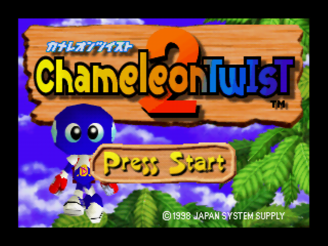 Chameleon Twist 2 — Title screen