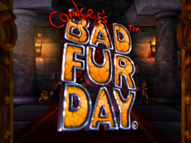 Conker's Bad Fur Day — Title screen