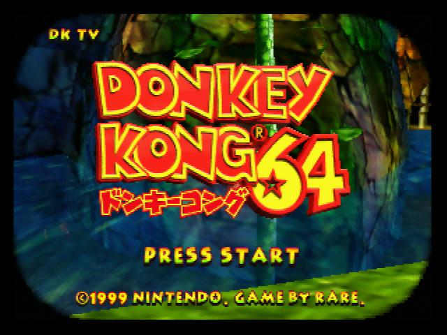 Donkey Kong 64 — Title screen