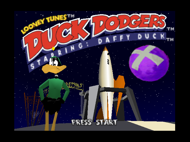 Duck Dodgers Starring Daffy Duck — Title screen