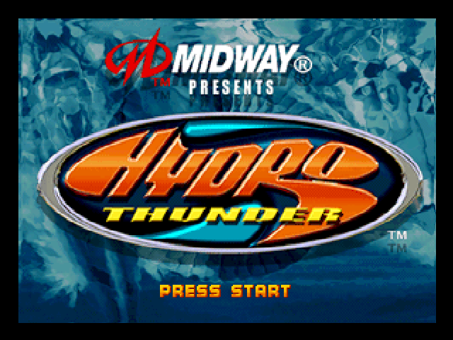 Hydro Thunder — Title screen