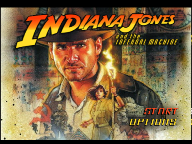 Indiana Jones and the Infernal Machine — Title screen