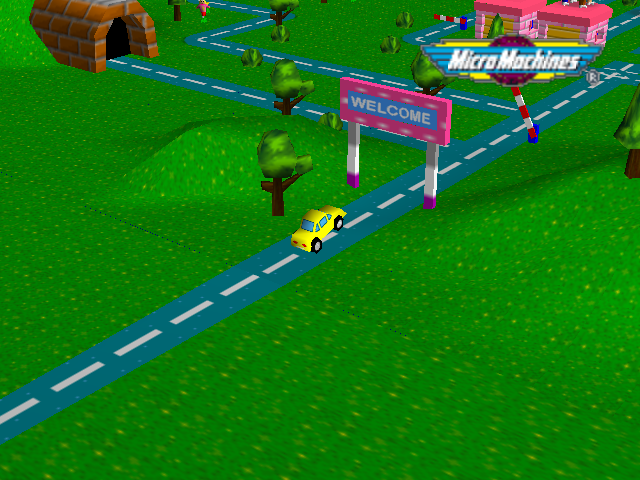 Micro Machines 64 Turbo — Title screen