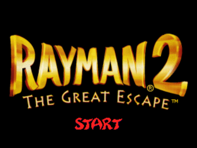 Rayman 2 : The Great Escape — Title screen