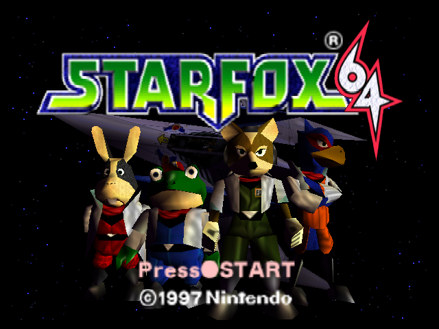Star Fox 64 — Title screen