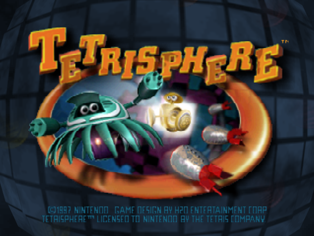 Tetrisphere — Title screen