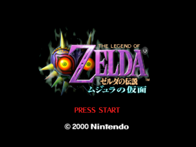 The Legend of Zelda : Majora's Mask — Title screen