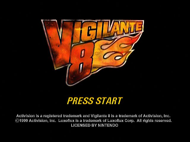 Vigilante 8 — Title screen