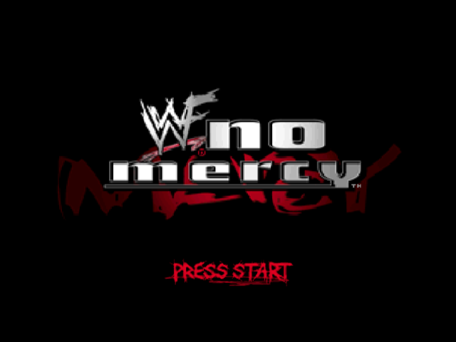 WWF No Mercy — Title screen