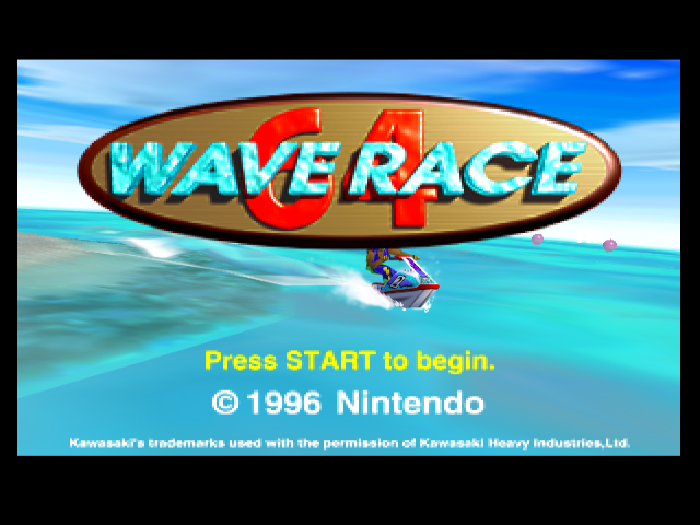 Wave Race 64 — Title screen