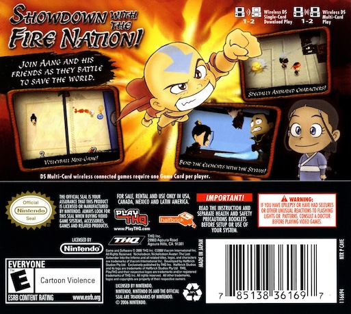 Avatar - The Last Airbender - Into the Inferno — Box back