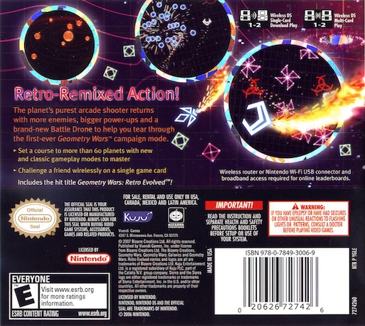 Geometry Wars : Galaxies — Box back