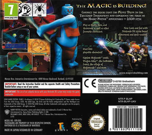 LEGO Harry Potter - Years 1-4 — Box back