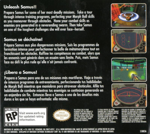 Metroid Prime : Hunters — Box back