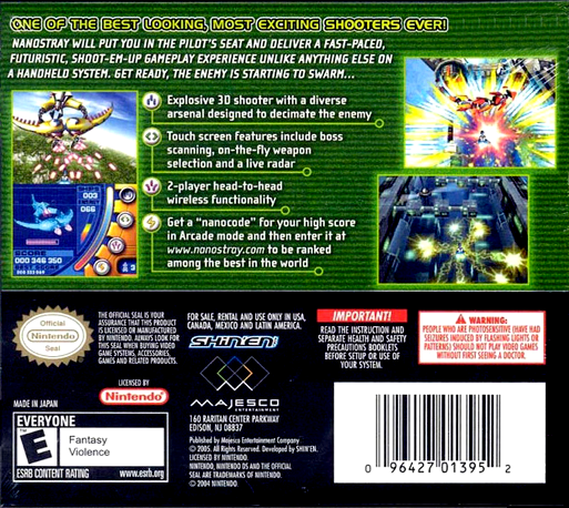 Nanostray — Box back