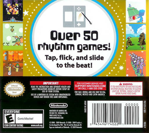 Rhythm Paradise — Box back