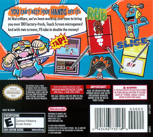 WarioWare : Touched! — Box back
