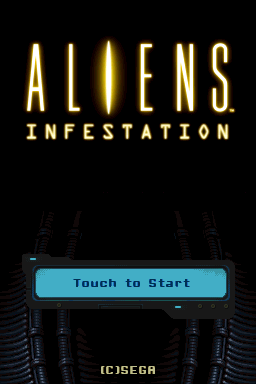 Aliens - Infestation — Title screen