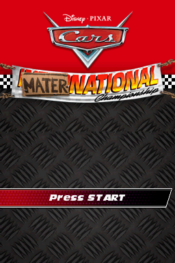 Cars - Mater-National Championship — Title screen
