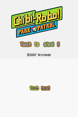 Chibi-Robo! Park Patrol — Title screen