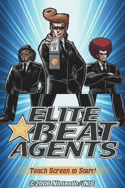 Elite Beat Agents — Title screen