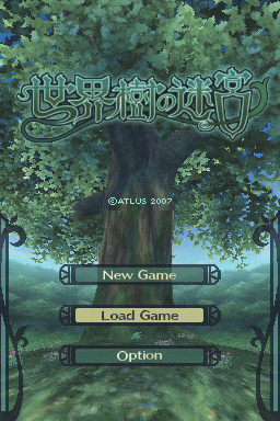 Etrian Odyssey — Title screen