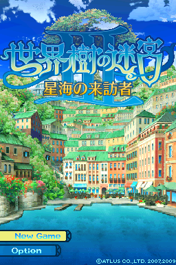 Etrian Odyssey III - The Drowned City — Title screen