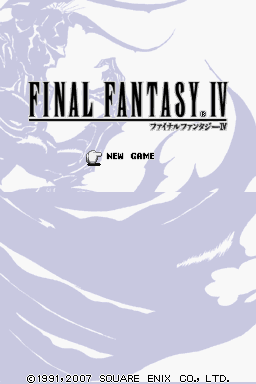 Final Fantasy IV — Title screen
