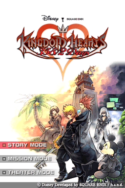 Kingdom Hearts : 358/2 Days — Title screen
