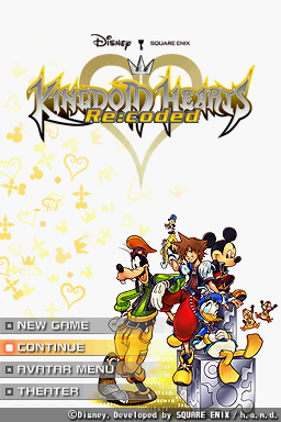 Kingdom Hearts Re:coded — Title screen