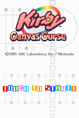 Kirby : Canvas Curse — Title screen