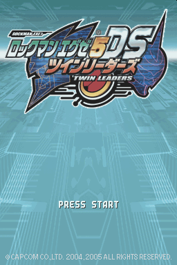 Mega Man Battle Network 5 : Double Team DS — Title screen