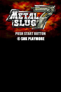 Metal Slug 7 — Title screen