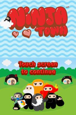 Ninjatown — Title screen
