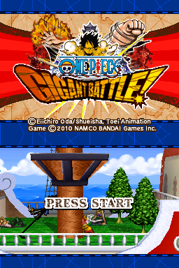 One Piece : Gigant Battle! — Title screen