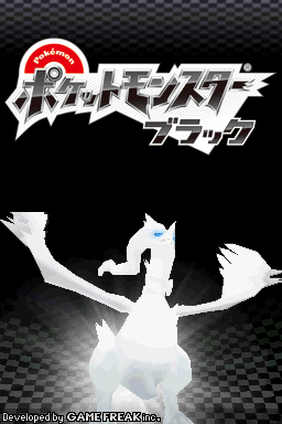 Pokemon - Black Version — Title screen