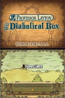 Professor Layton and the Diabolical Box — Title screen