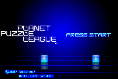 Puzzle League DS — Title screen