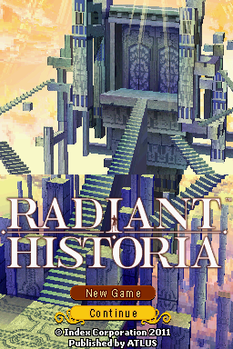 Radiant Historia — Title screen