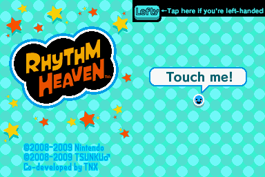 Rhythm Paradise — Title screen