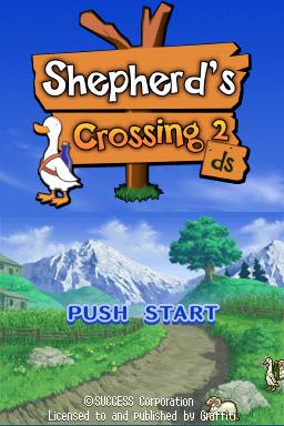 Shepherd's Crossing 2 Ds — Title screen