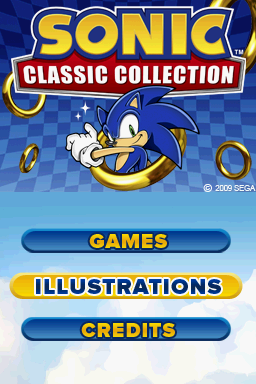 Sonic Classic Collection — Title screen