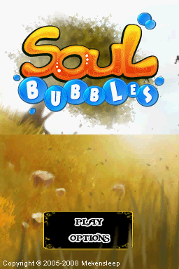 Soul Bubbles — Title screen
