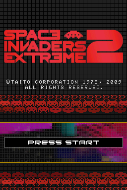 Space Invaders Extreme 2 — Title screen