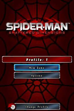 Spider-Man - Shattered Dimensions — Title screen