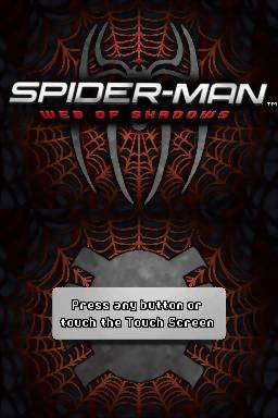 Spider-Man : Web of Shadows — Title screen